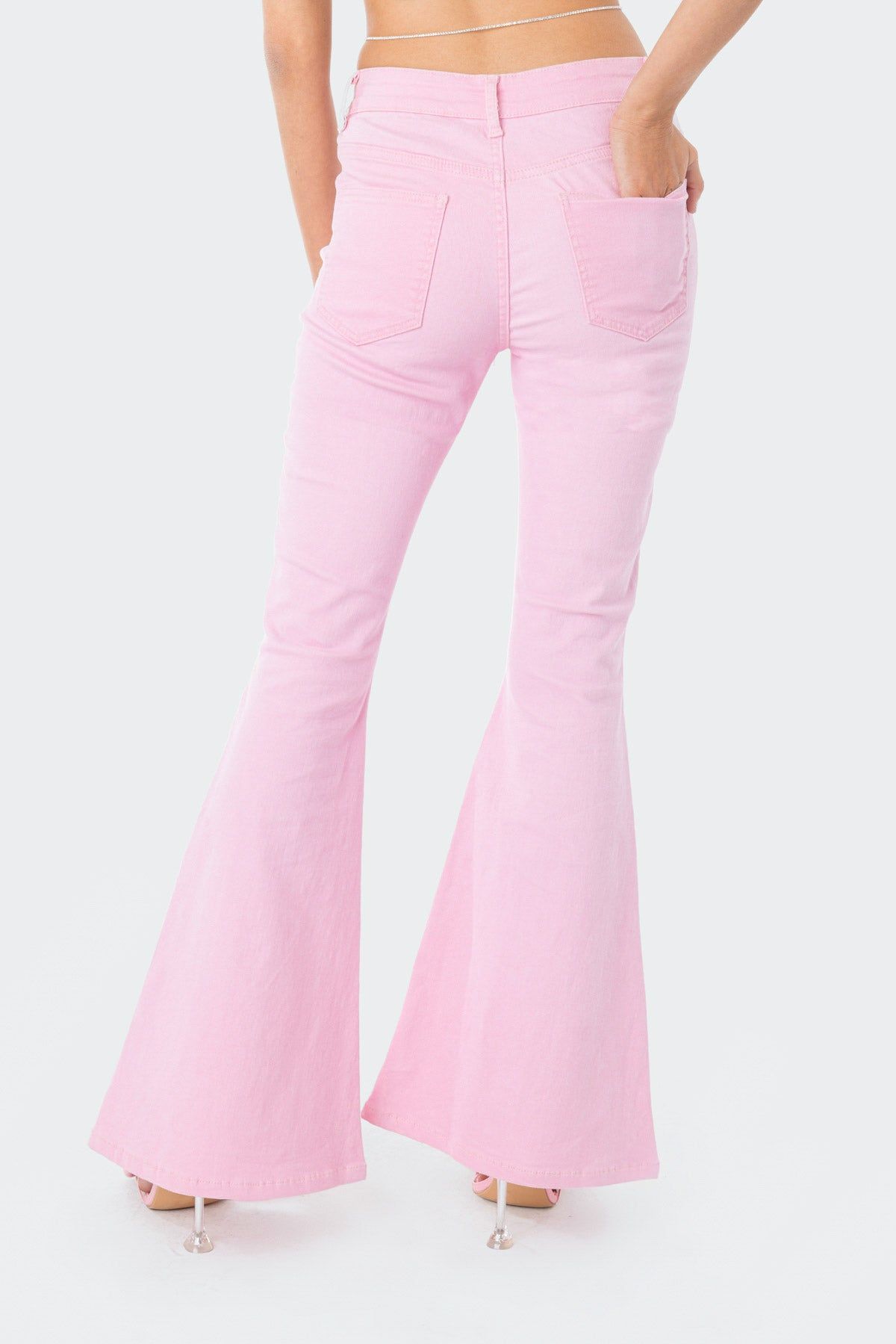 Cupid Mid-Rise Flared Jeans sold by Edikted product image thumbnail 5