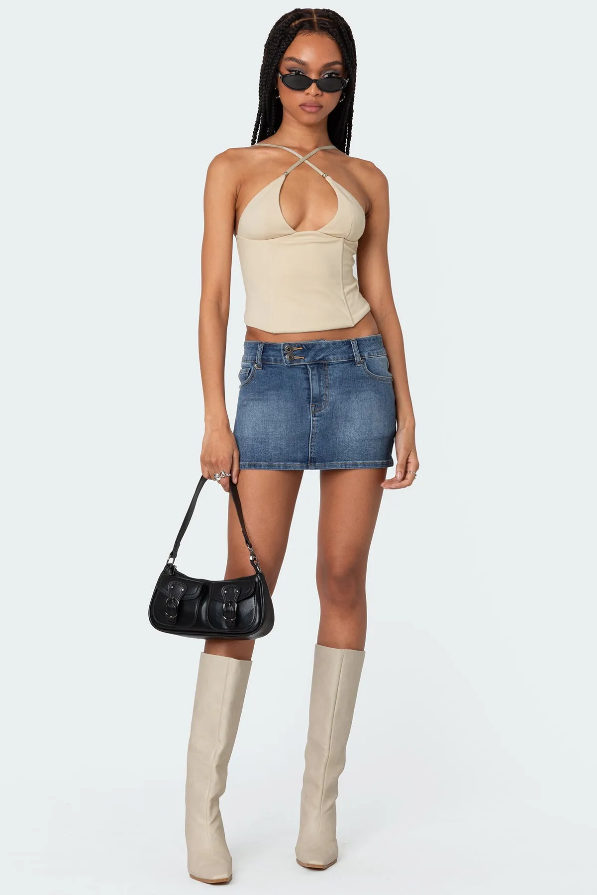 Lou Crossover Beaded Corset sold by Edikted product image thumbnail 2