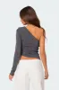 Fold Over One Shoulder Top sold by Edikted