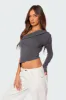 Fold Over One Shoulder Top sold by Edikted