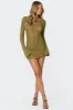 Back Cut Out Crochet Mini Dress sold by Edikted
