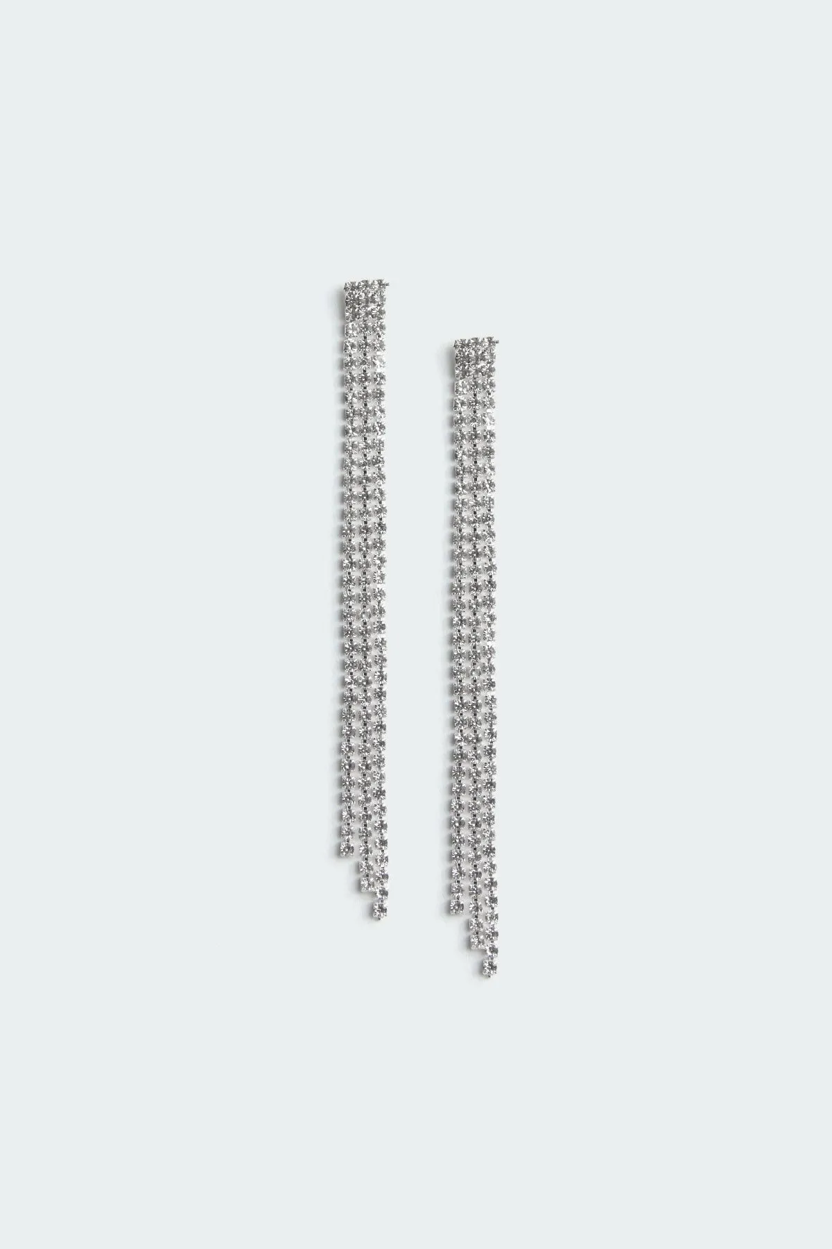 Glam Rhinestone Drop Earrings sold by Edikted