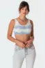 Aqua Tie-Dye Ribbed Crop Top sold by Edikted