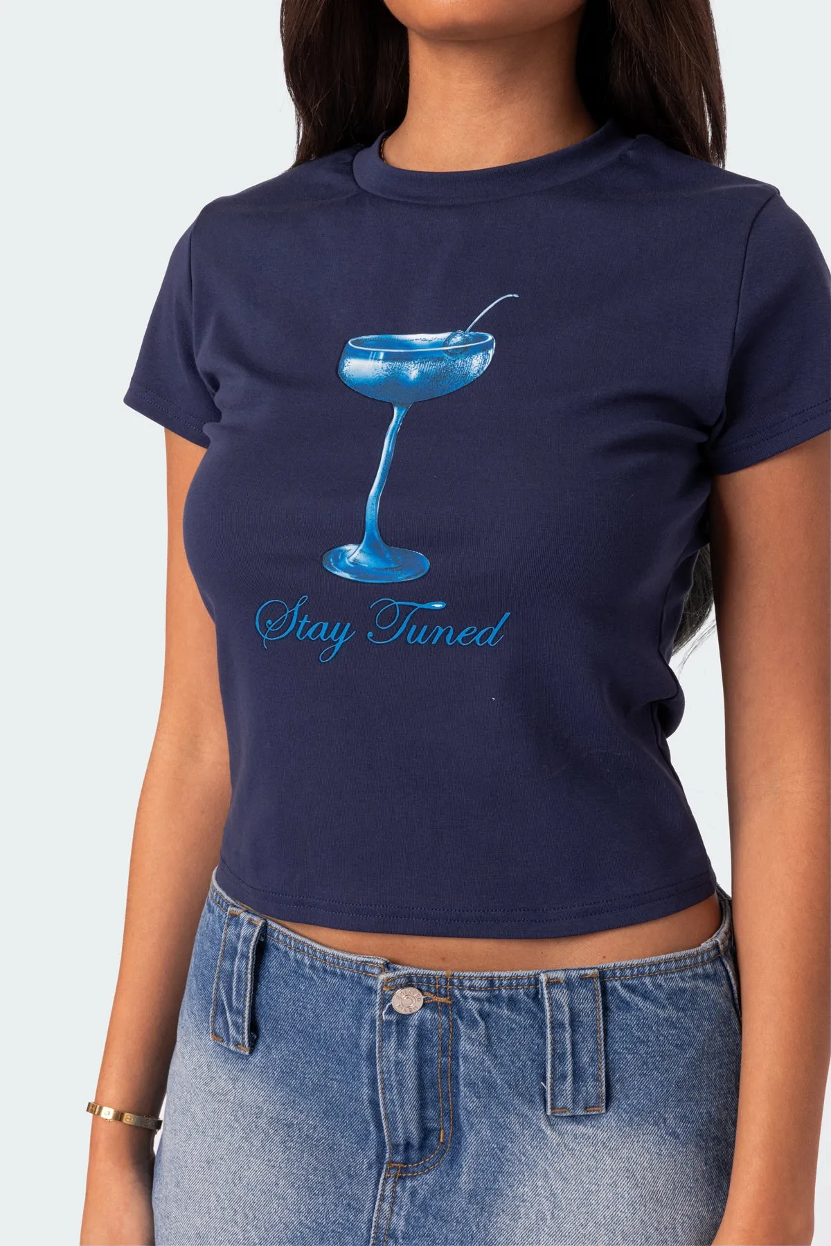 Tuned In T Shirt sold by Edikted product image thumbnail 2