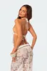 Bess Open Back Sheer Lace Top sold by Edikted