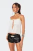 Chelsea Tie Front Eyelet Tank Top sold by Edikted