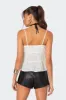 Chelsea Tie Front Eyelet Tank Top sold by Edikted