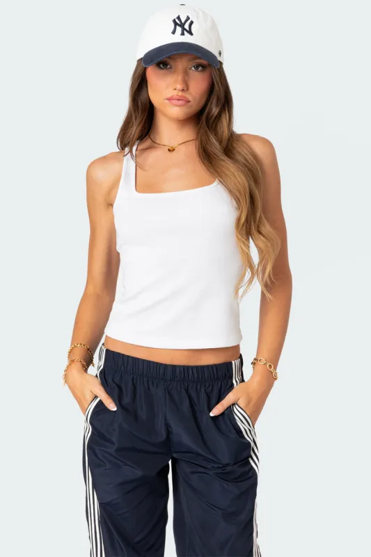 Square Neck Tank Top sold by Edikted