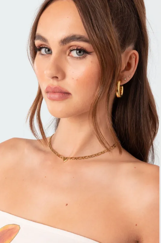 Linked In Love Necklace sold by Edikted