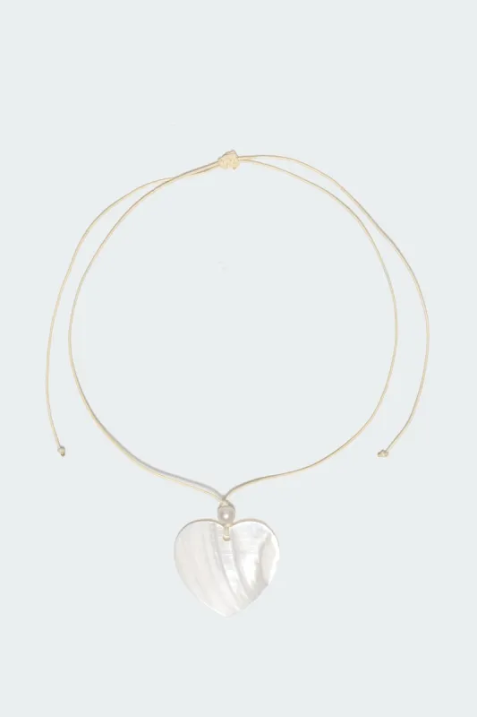 Heart Cord Necklace sold by Edikted