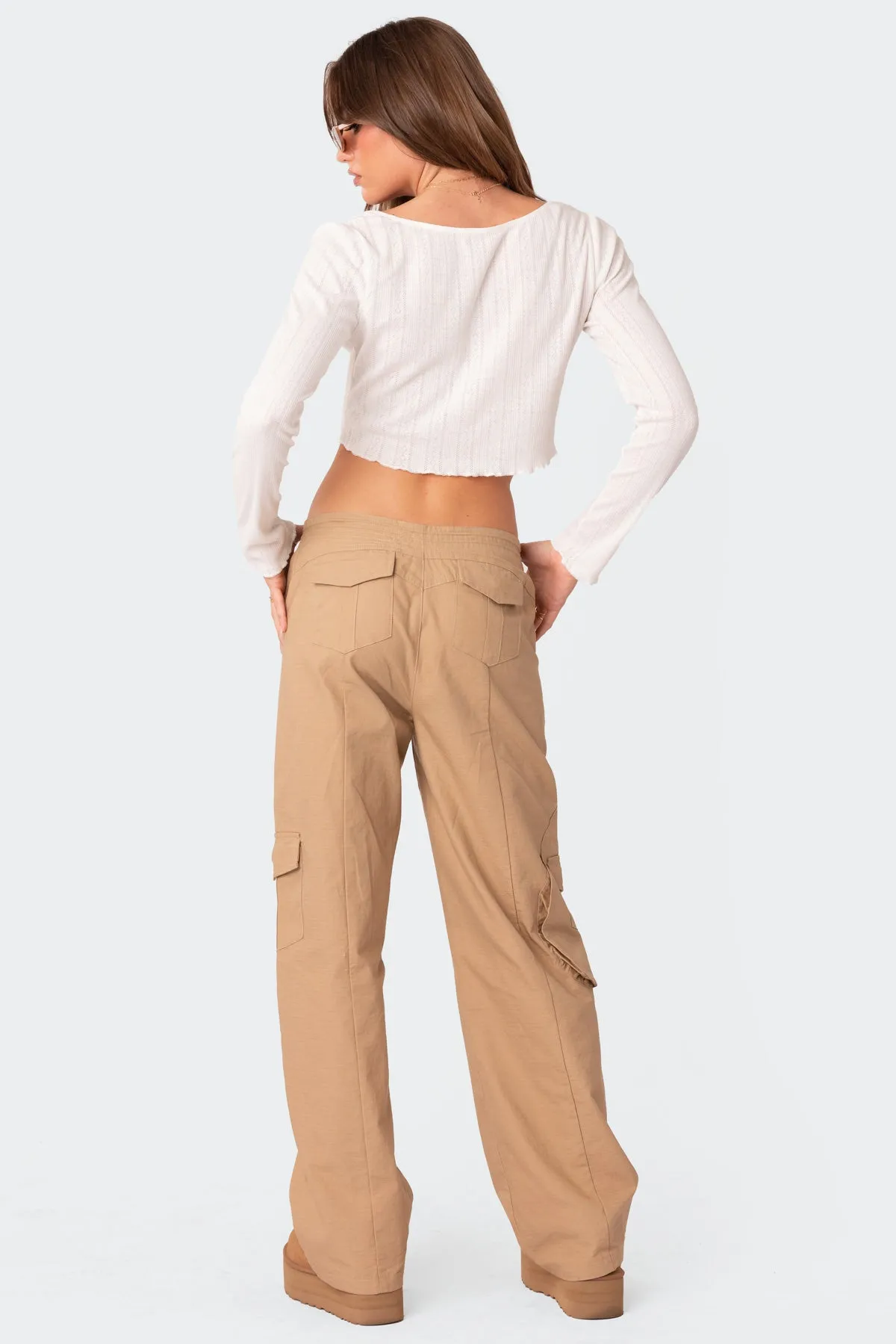 Pointelle Crop Top sold by Edikted product image thumbnail 5