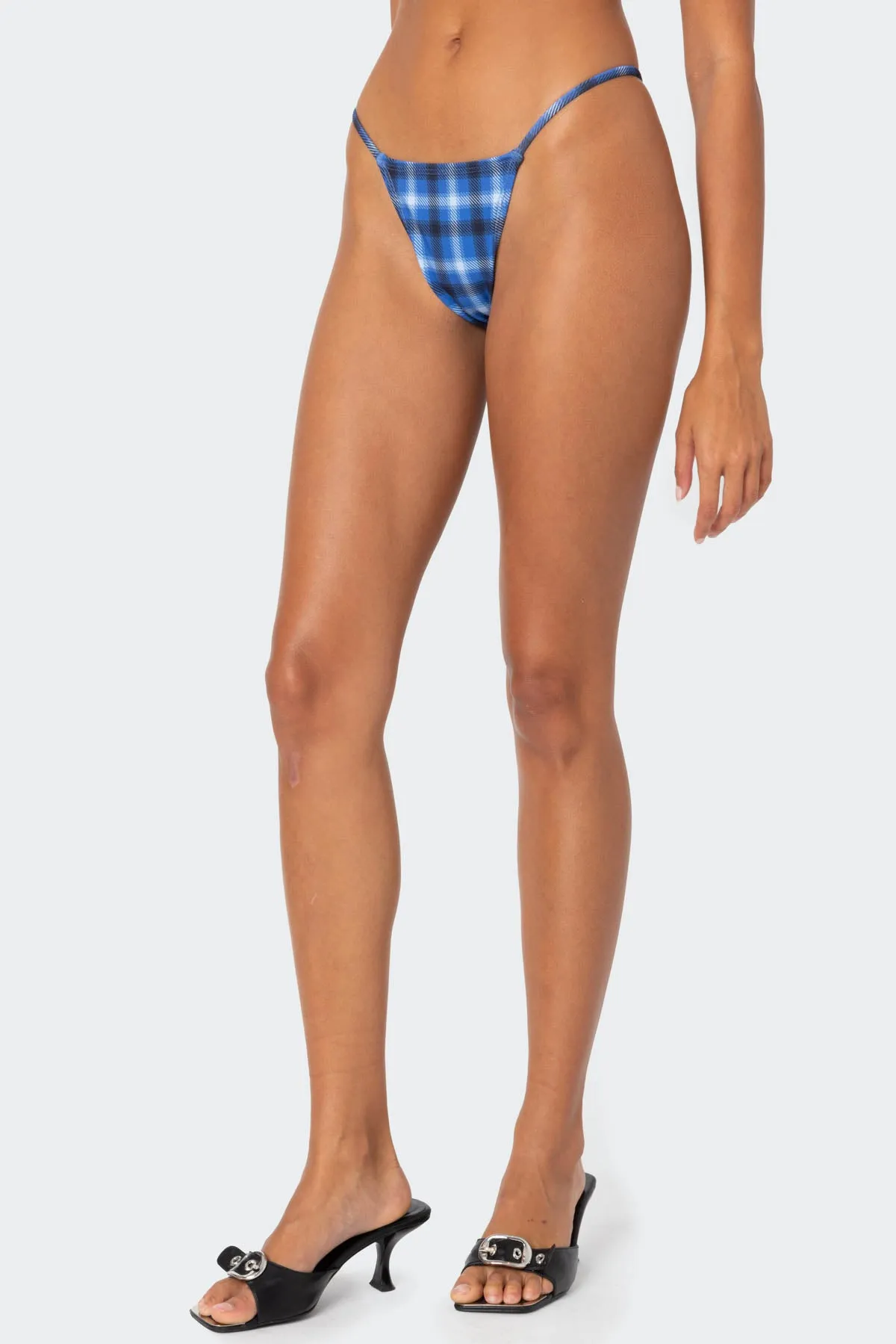 Preppy Plaid String Bikini Bottom sold by Edikted product image thumbnail 4