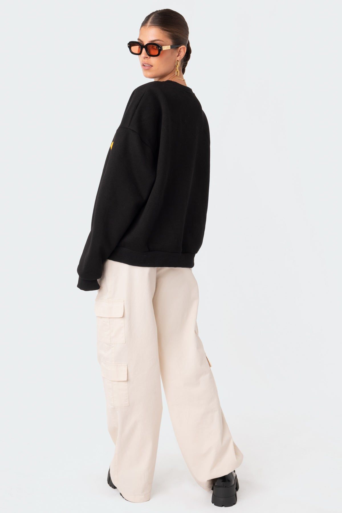 Believe Sweatshirt sold by Edikted product image thumbnail 4