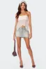Embroidered Sheer Strapless Top sold by Edikted