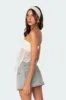 Embroidered Sheer Strapless Top sold by Edikted