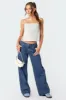 Raelynn Washed Low Rise Jeans sold by Edikted