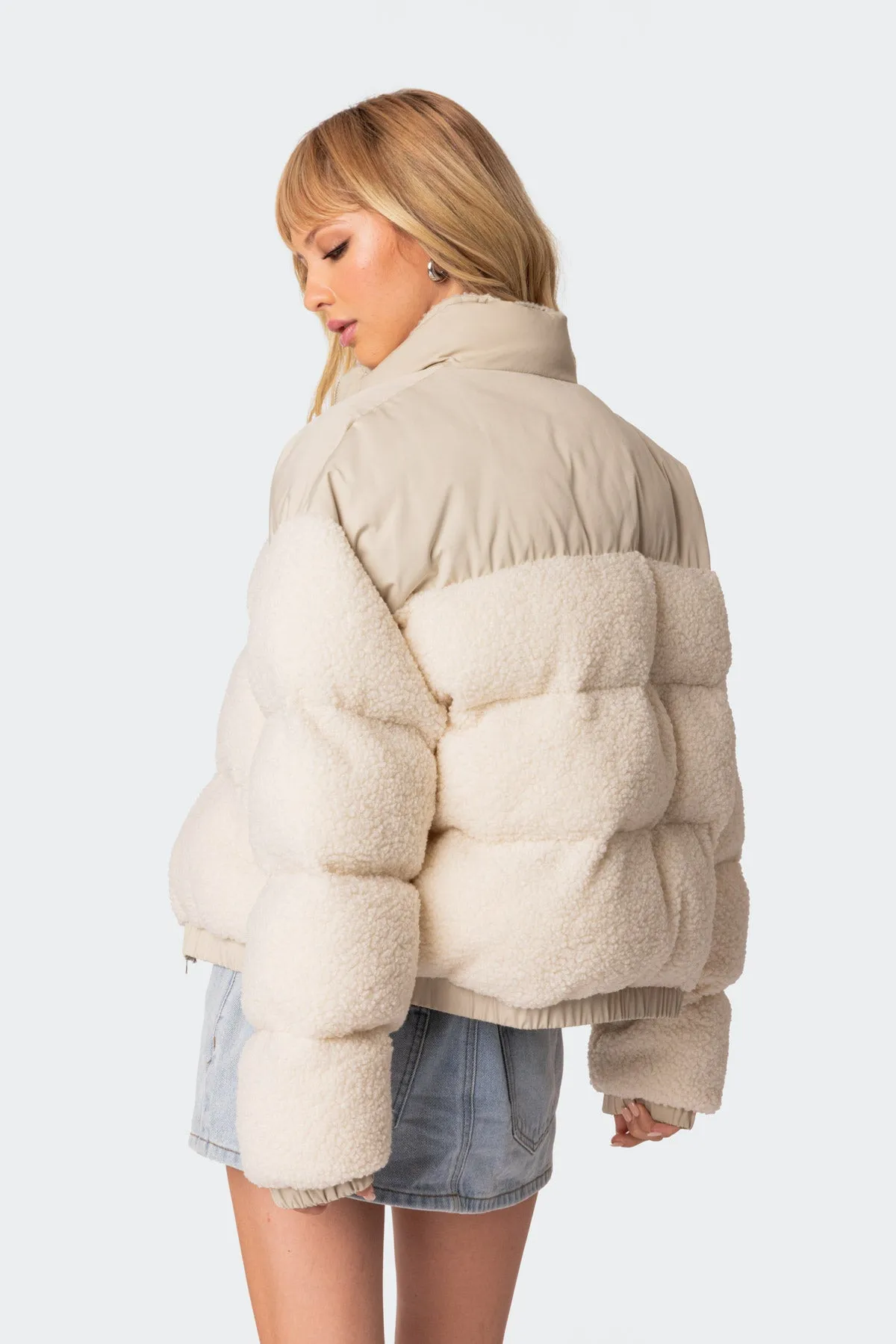 Oversized Sherpa Puffer sold by Edikted product image thumbnail 5