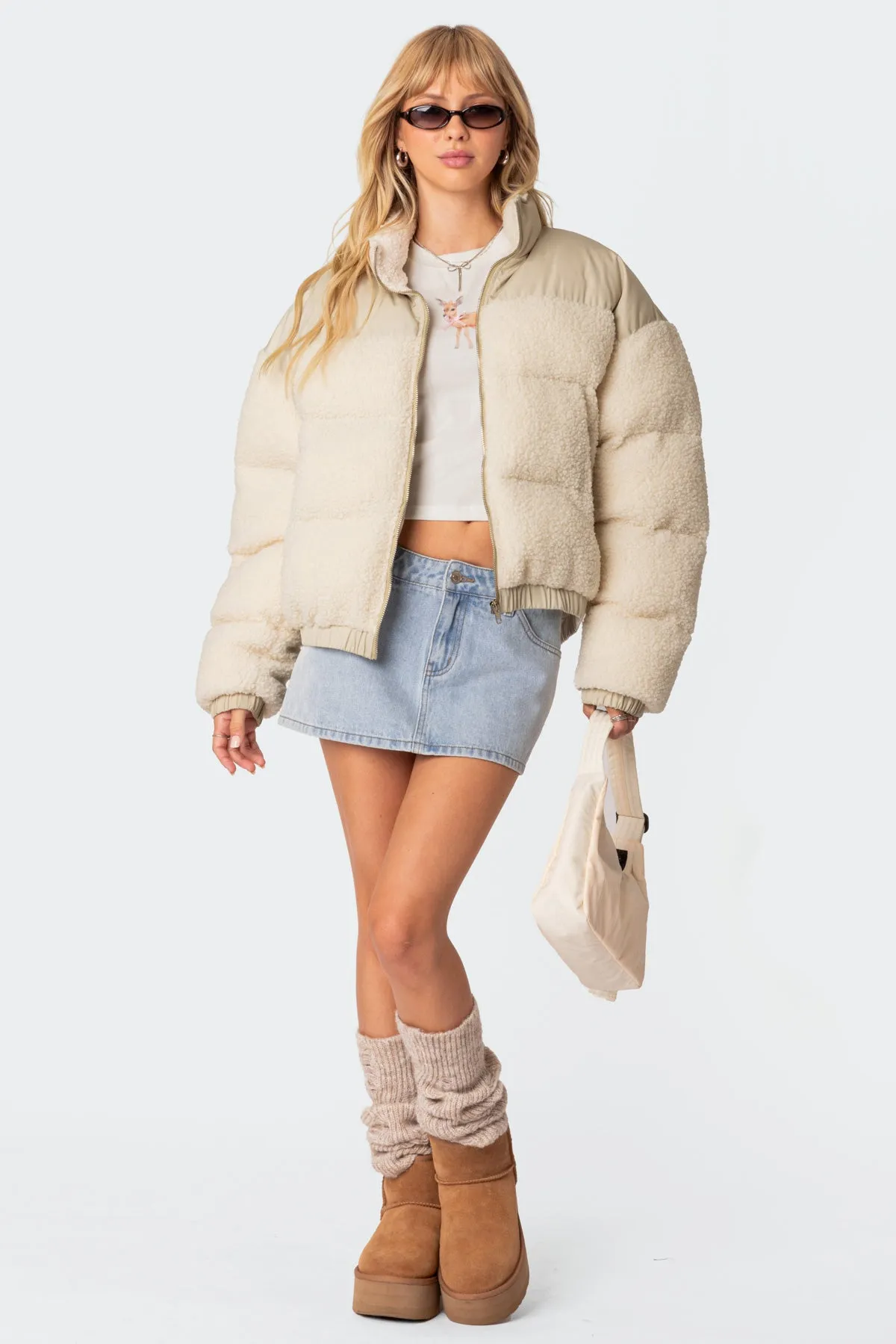 Oversized Sherpa Puffer sold by Edikted product image thumbnail 2