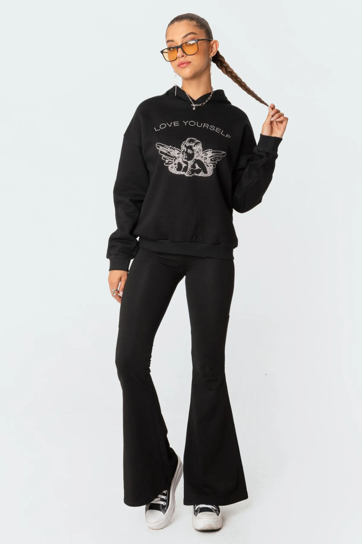 Angie Rhinstone Hoodie sold by Edikted product image thumbnail 2