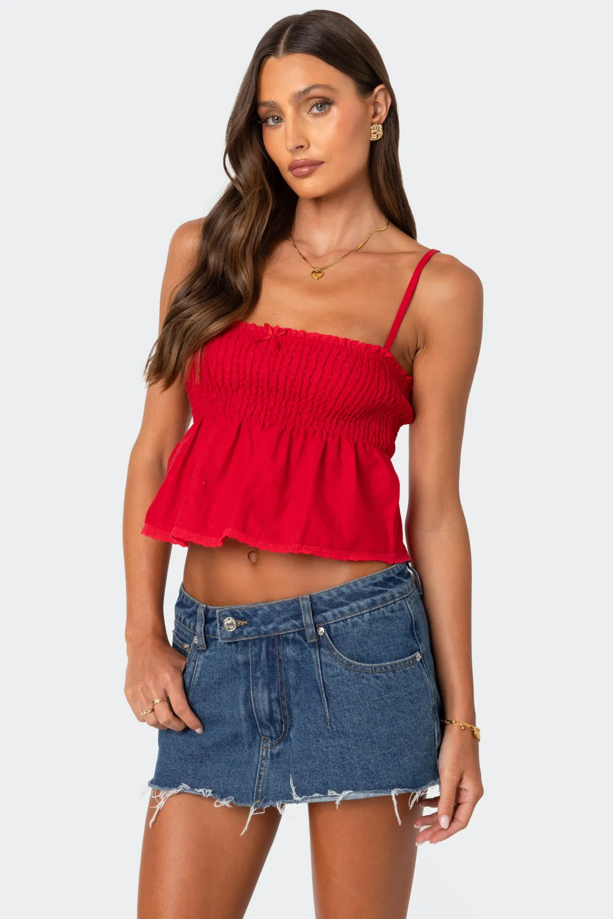 Millie Scrunch Tank Top sold by Edikted product image thumbnail 3
