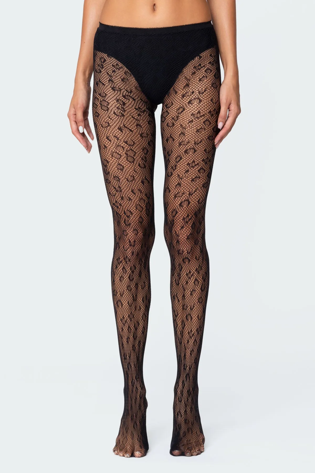 Leopard Tights sold by Edikted