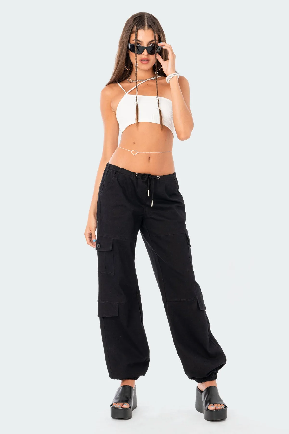 Boyfriend Cargo Pants sold by Edikted