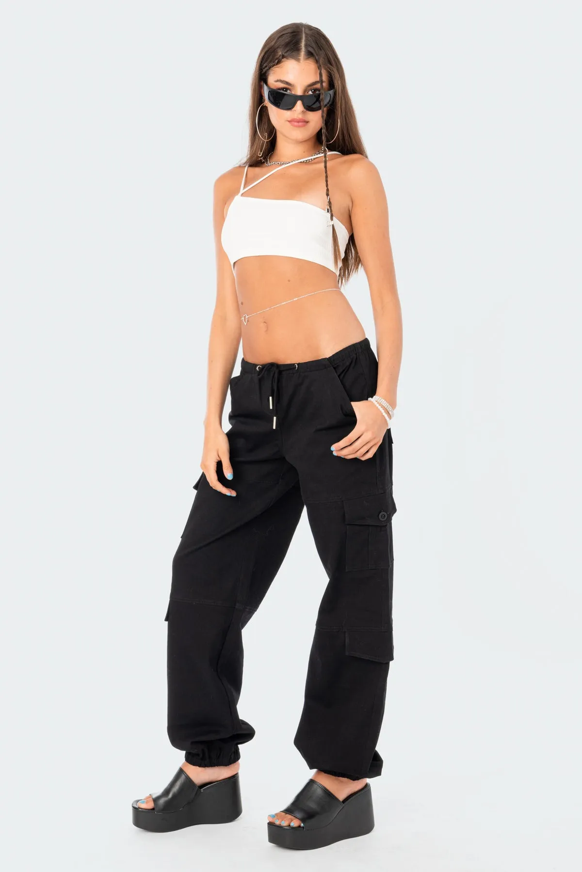 Boyfriend Cargo Pants sold by Edikted product image thumbnail 5