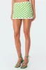 Josie Crochet Mini Skirt sold by Edikted