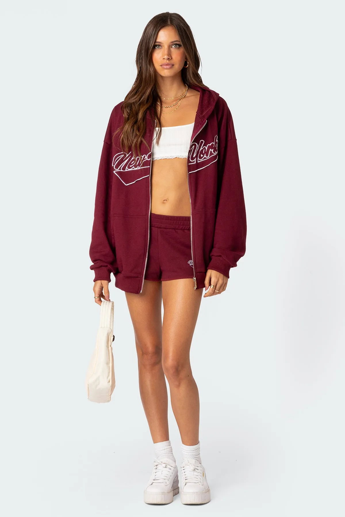 New York Oversized Hoodie sold by Edikted product image thumbnail 2