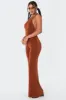 Kora Flared Open Back Jumpsuit sold by Edikted
