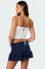 Greca Striped Poplin Corset sold by Edikted