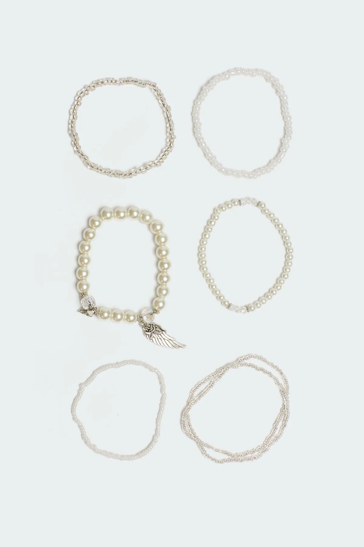 Angelic Beaded Bracelet Pack sold by Edikted