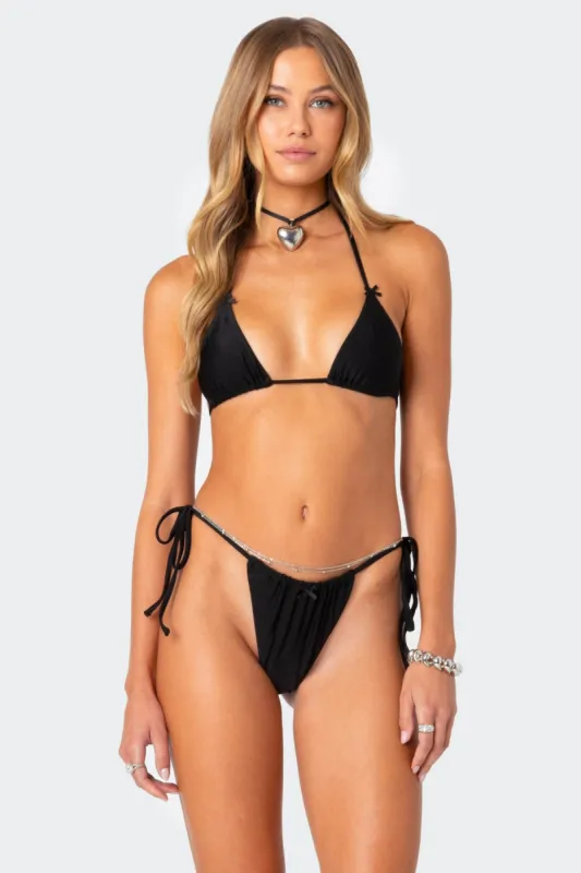Darling Triangle Bikini Top sold by Edikted