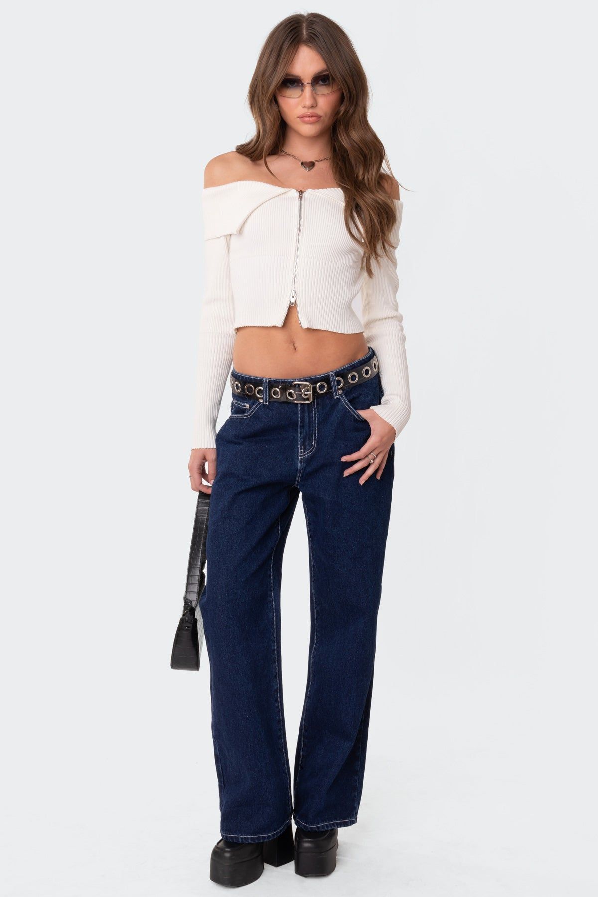 Low Rise Baggy Mom Jeans sold by Edikted