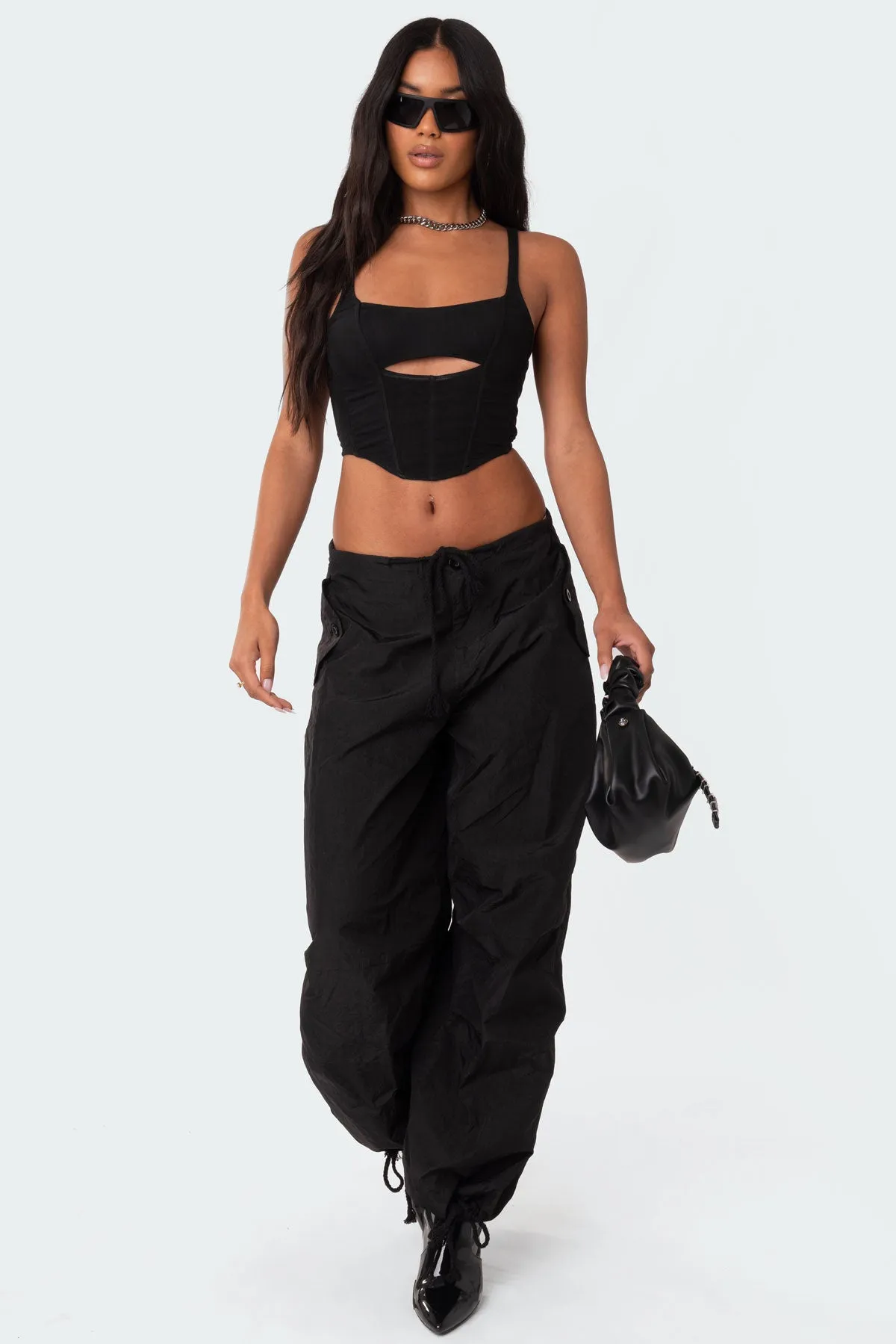 Camrin Cut Out Corset sold by Edikted