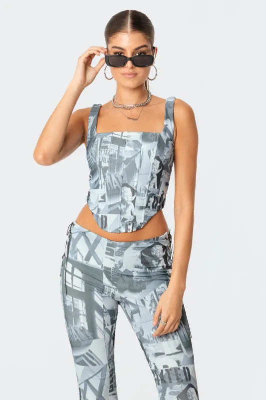 Casper Corset Top sold by Edikted