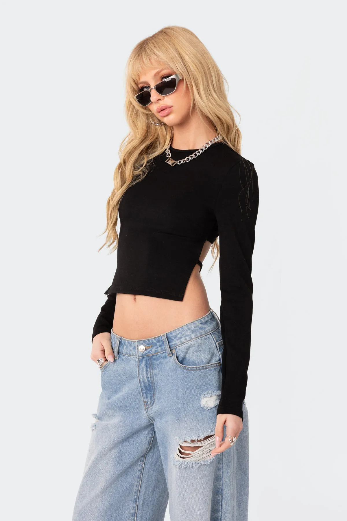 Pixy Open Back Top sold by Edikted product image thumbnail 4