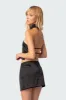 Daina Satin Effect Open-Back Crop Top sold by Edikted