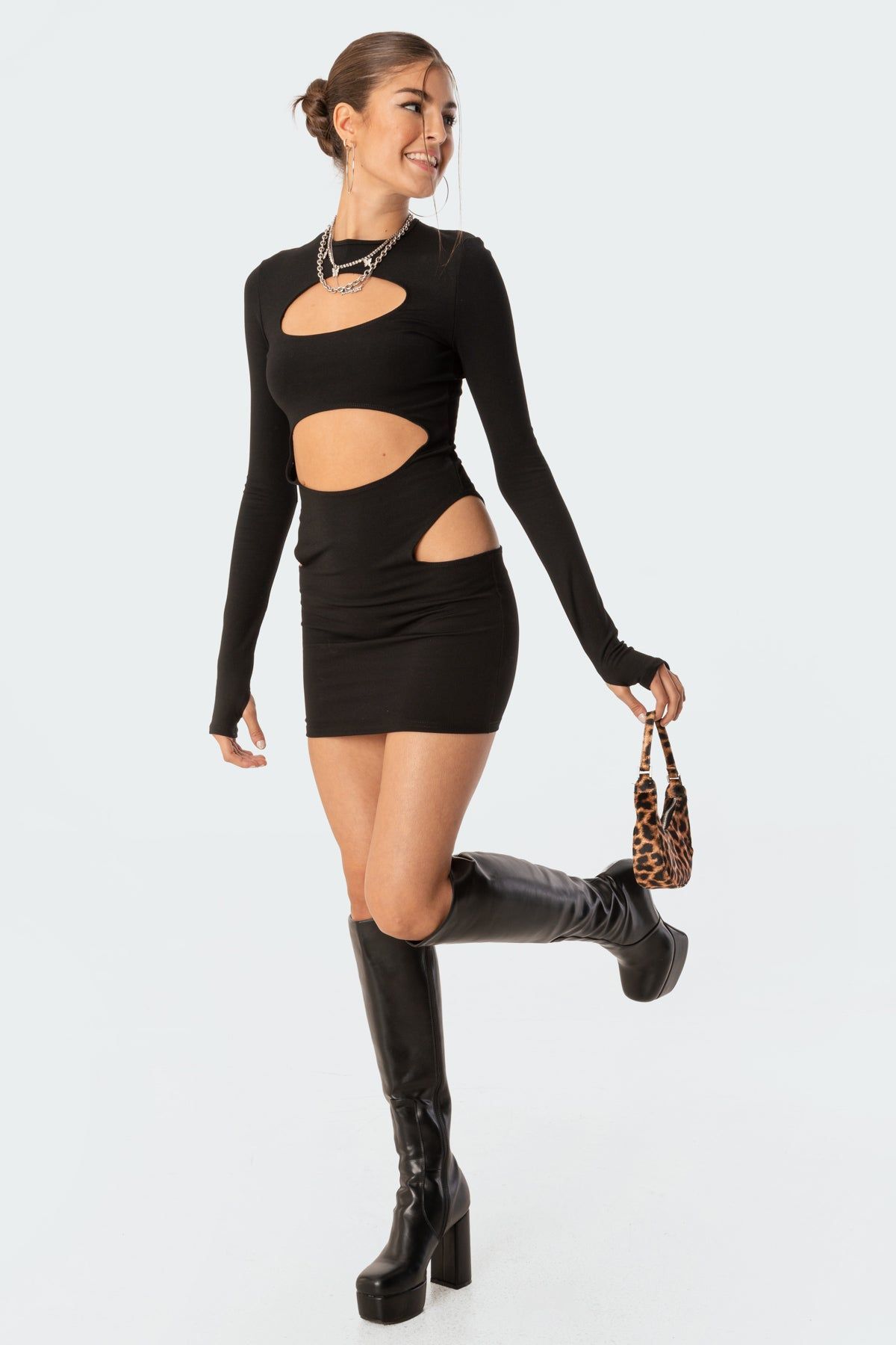 Elina Cut-Out Mini Dress sold by Edikted product image thumbnail 4