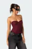 Deirdre Mesh Lace Up Corset sold by Edikted