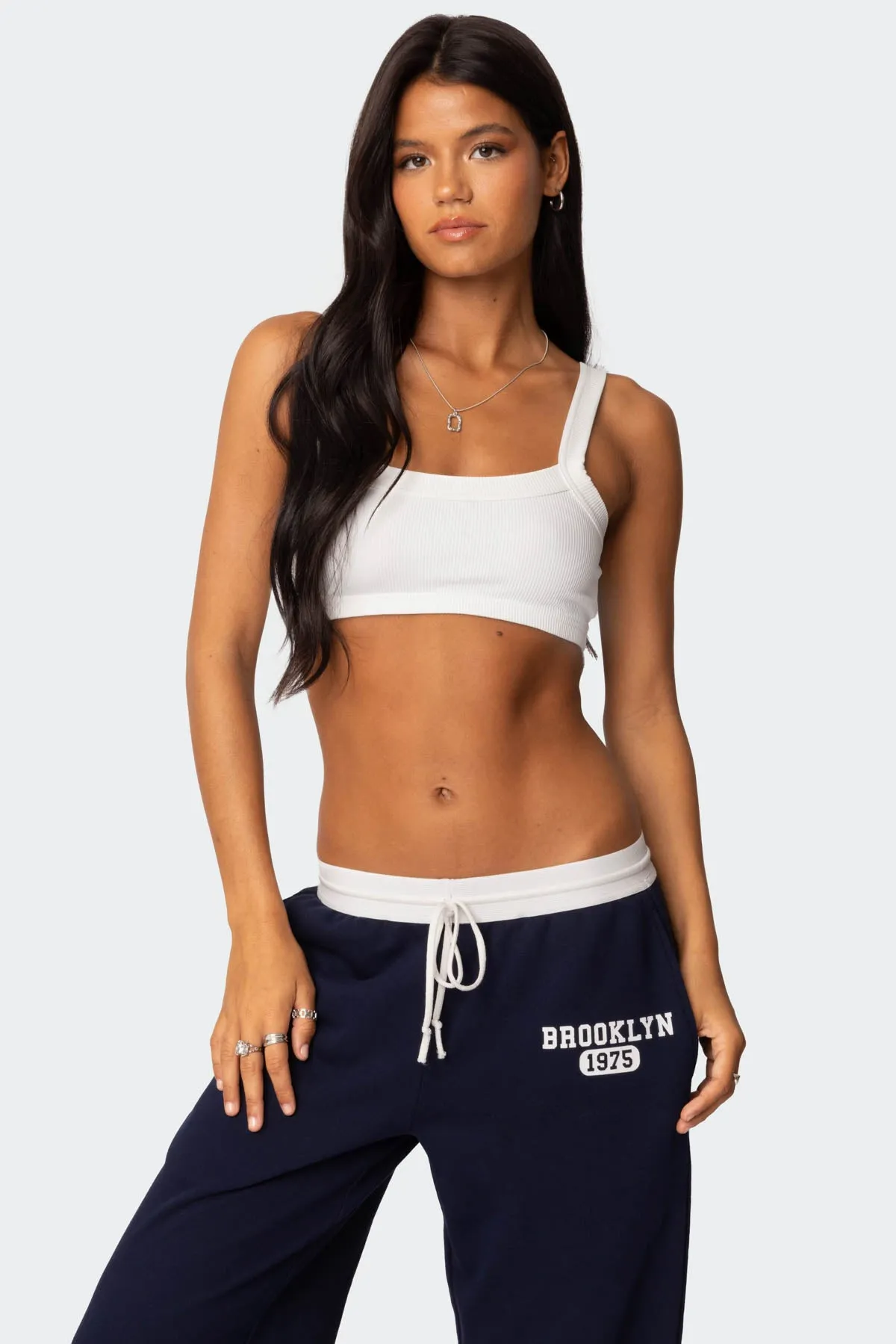 Sariah Ribbed Crop Top sold by Edikted