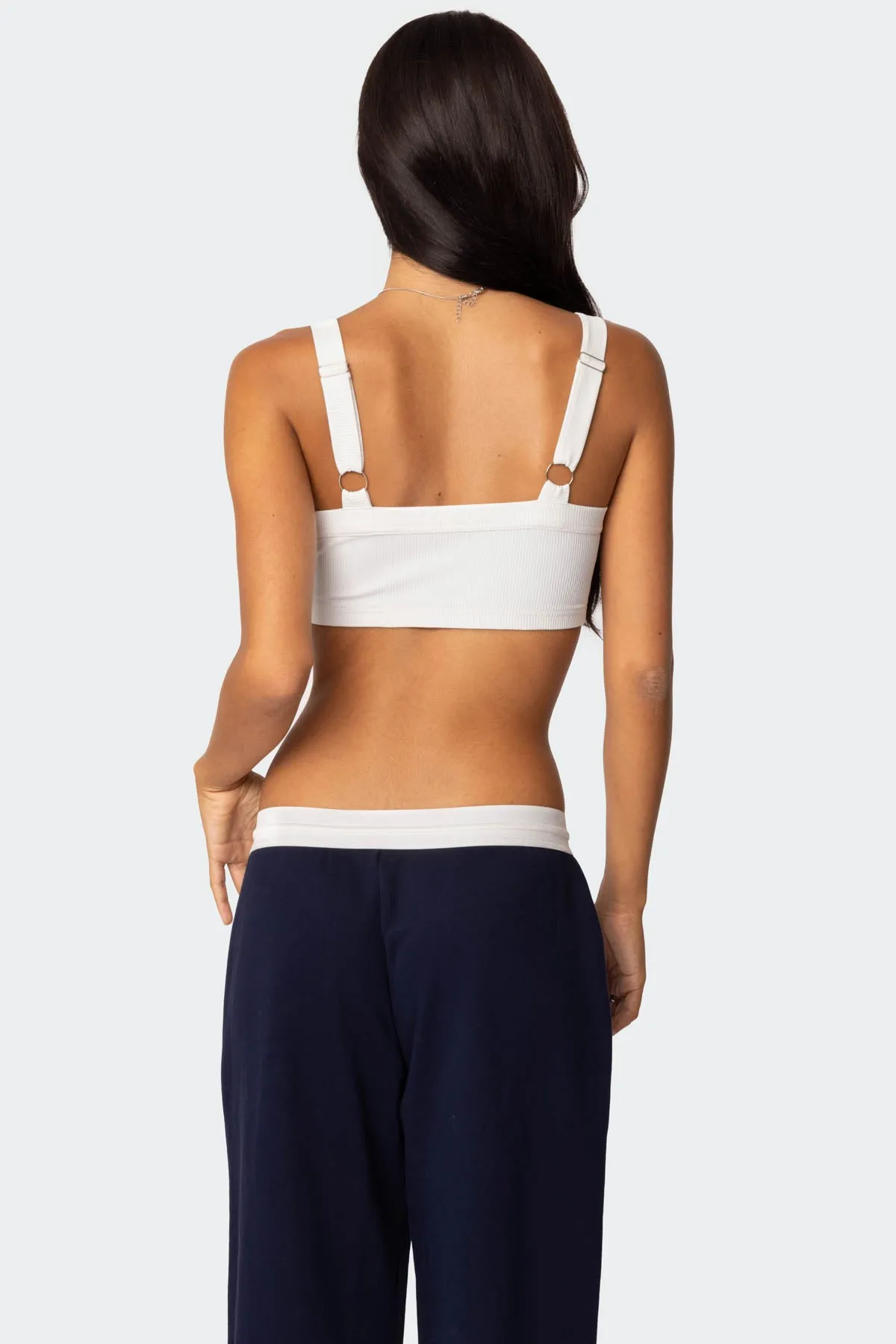 Sariah Ribbed Crop Top sold by Edikted product image thumbnail 4