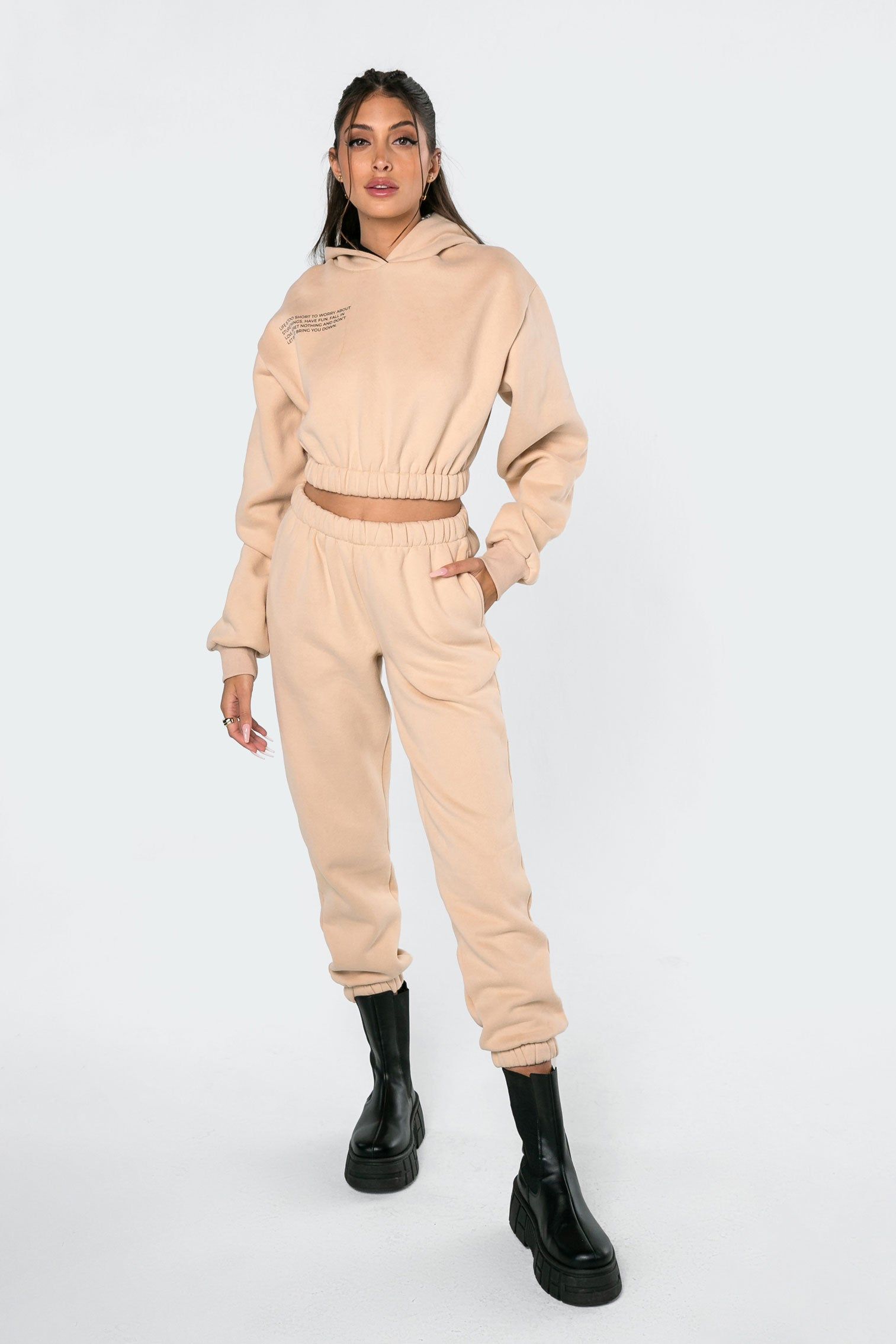 Life's Too Short Basic Sweatpants sold by Edikted product image thumbnail 4