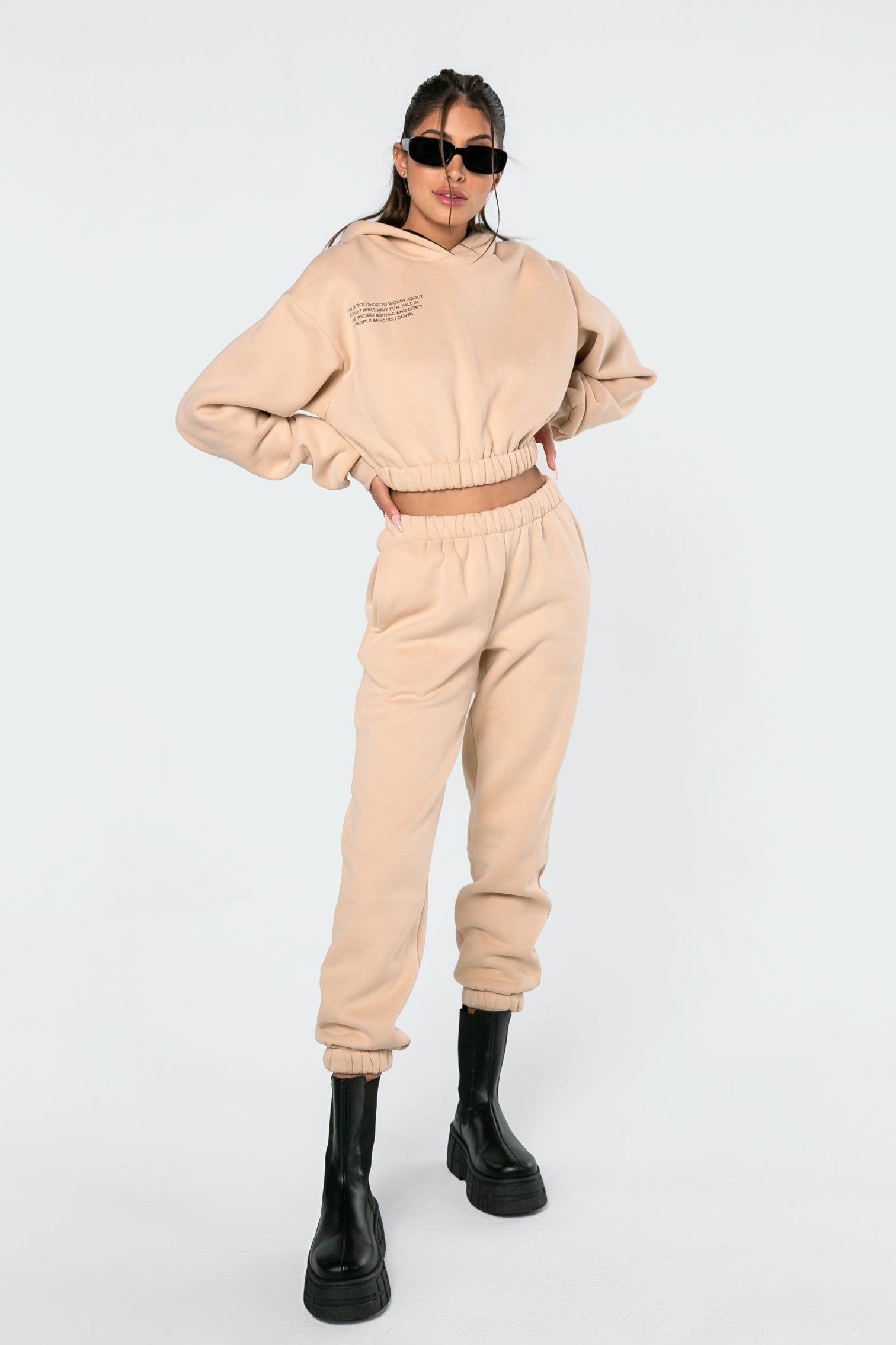 Life's Too Short Basic Sweatpants sold by Edikted