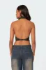 Hamlin Wrap Tie Crop Top sold by Edikted