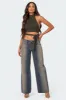 Hamlin Wrap Tie Crop Top sold by Edikted