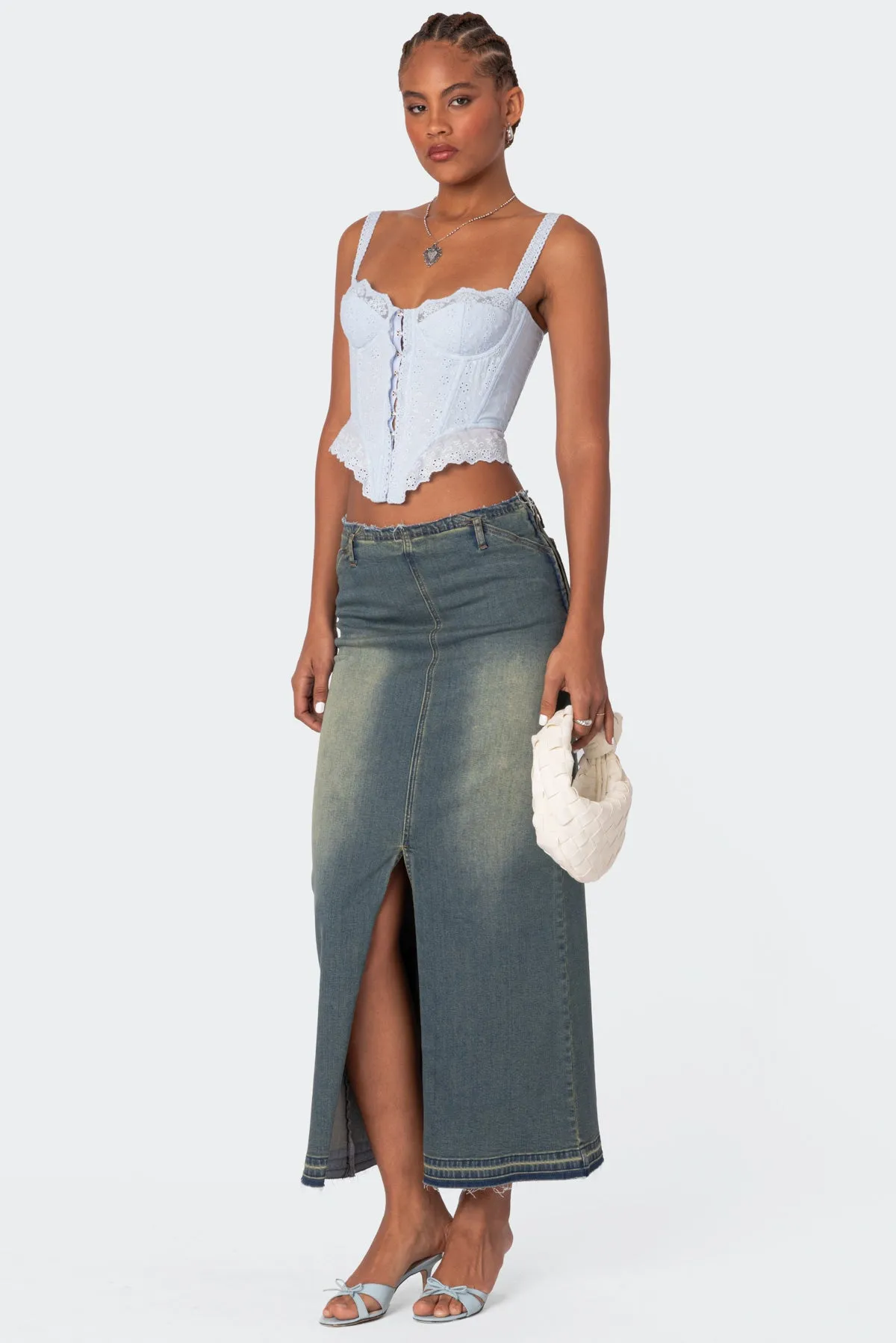 Asteria Eyelet Corset sold by Edikted product image thumbnail 2