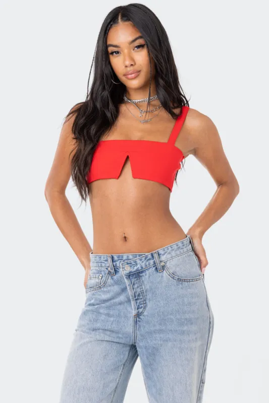 Valeria V Crop Top sold by Edikted