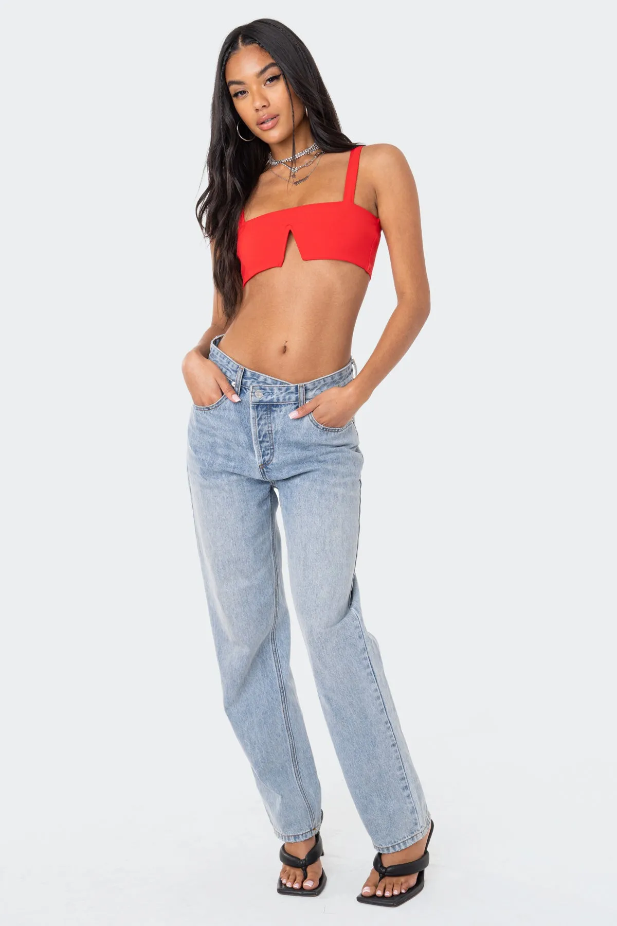 Valeria V Crop Top sold by Edikted product image thumbnail 2