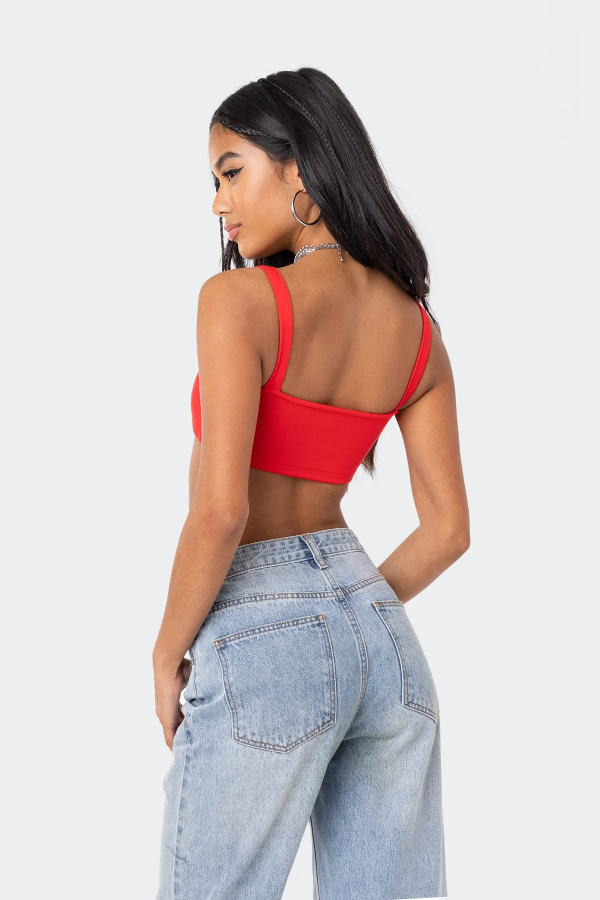 Valeria V Crop Top sold by Edikted product image thumbnail 5